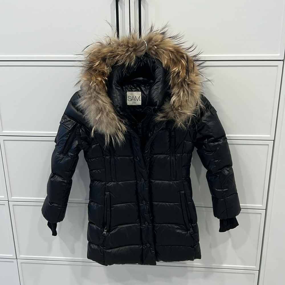 Sam New York girls Millenium down jacket with fur